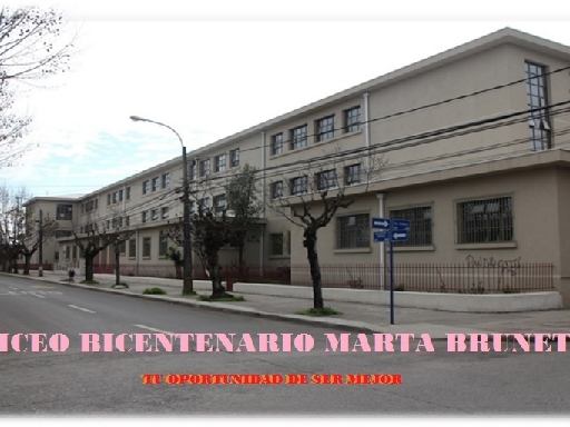 LICEO BICENTENARIO MARTA BRUNET CÁRAVES