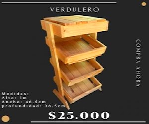 Verdulero de Madera