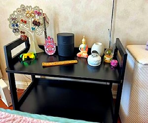 Mueble de melamina color negro