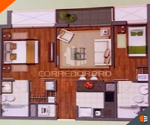 Departamento con 2D + 2B, terraza, estacio y bodeg