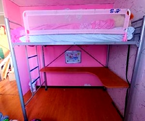 <p>Cama estilo escritorio + colchón plaza y media </p>