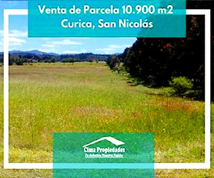 Hermosa Parcela San Nicolás, Sector Curica 10.900m