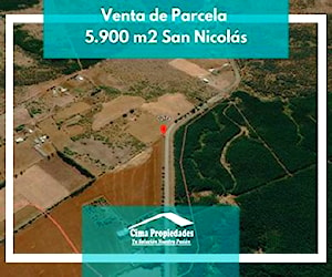 Parcela en Venta San Nicolás, en Curica 5.900 m2