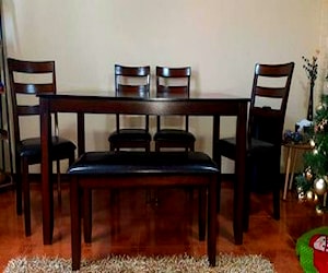 <p>Juego de Comedor escoces 6 puestos,</p>