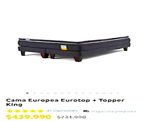 <p>Cama King Drimkip con respaldo</p>