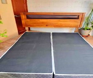 Cama 2 plazas con respaldo