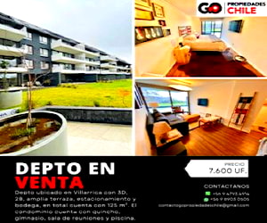 Vende depto en villarrica 3D, 2B, piscina, etc