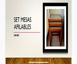 <p>Mesas lateral apilable</p>