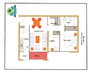 Dpto. 2 Dorm / 1 Baño / 1 Bod. Barrio República