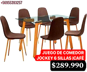 <p>Comedor jockey 6 sillas</p>