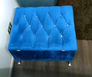 <p>Banqueta azul</p>