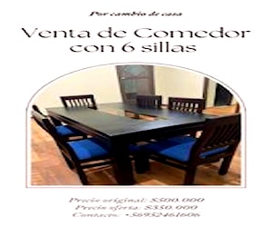 <p>Comedor moderno casi nuevo </p>