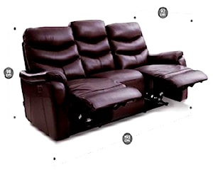 Sofa Reclinable Harvey Leather Match 3 cuerpos