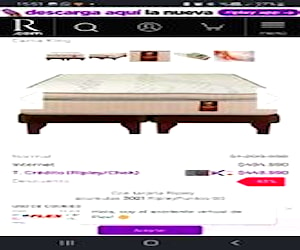 Cama King y mueble