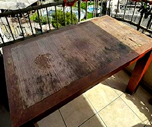 Mesa madera sólida para reparar