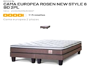 <p>Cama 2 plazas Rosen</p>