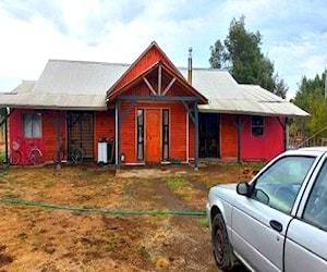 Terreno con casa a 1 km de santa barbara