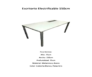 <p>Escritorio Electrificable 150cm</p>