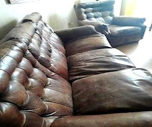 Sofa de cuero grande