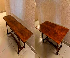 Mesa comedor/ arrimo madera antiguo