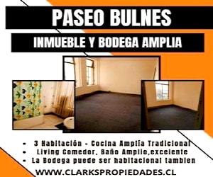 Paseo Bulnes/Inmueble Amplio + Pieza Habitacional