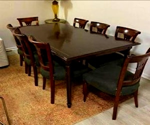 <p>Comedor antiguo tallado 8 sillas</p>