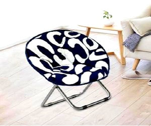 <p>Silla redonda plegable infantil azul</p>