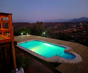 Casa de campo con vista a la cordillera