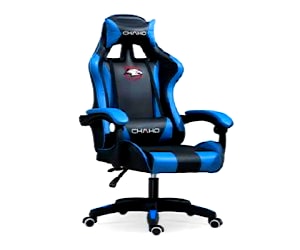 <p>Silla gamer ergonómica ajustable azul</p>