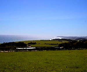 Vista al mar con luz y agua. Pangal, Pichilemu