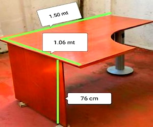 Escritorio profesional 150x100x76 cms
