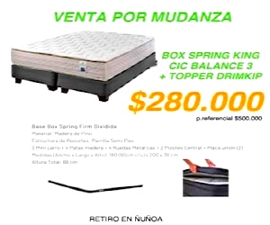 <p>Box Spring King + Topper Drimkip</p>