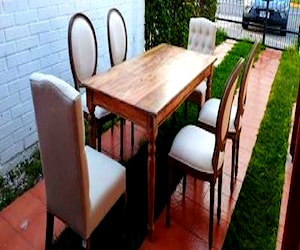 Comedor mesa madera y 6 sillas Roberta Allen