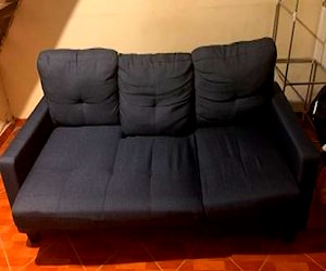 <p>Sofa seccional azul</p>