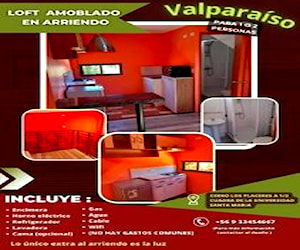 Loft ubicado en cerro los placeres