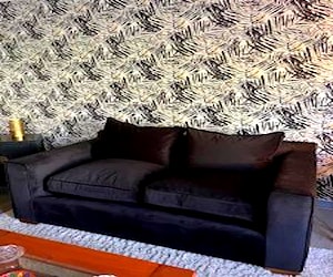 Sofa de 2 cuerpos negro