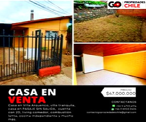 Vende Casa villa Arquenco 2D, 1B