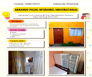 Pieza para universitarios