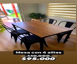 Mesa + 4 sillas