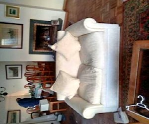 <p>Sillón tela blanco</p>