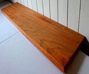 <p>Repisa Flotante De Roble 97cm Corte Recto Madera</p>