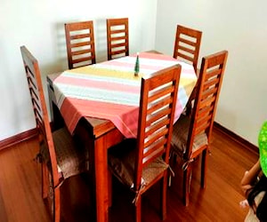 Juego comedor Mesa + 6 sillas Madera Sólida