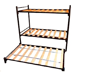 <p>Camarote triple con cama nido trilitera una plaza</p>