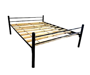 <p>Cama 2 plazas metalica somier madera</p>