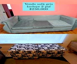 <p>Sofa 3 cuerpos + 2 puff</p>