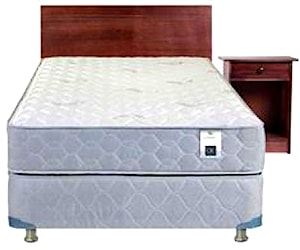 <p>Cama 1 plaza Box americano con respaldo y velador</p>