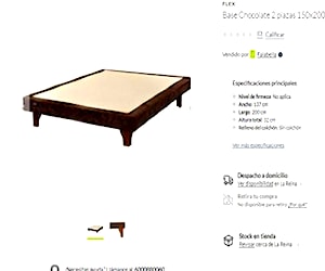 <p>Base de cama 2 plazas FLEX nueva</p>