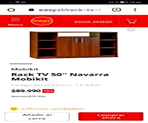 Rack TV 50&#34; Navarra