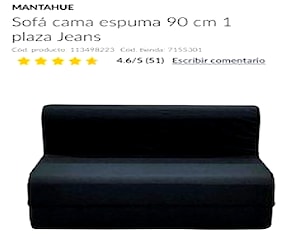 <p>Sillón cama usado, de espuma</p>