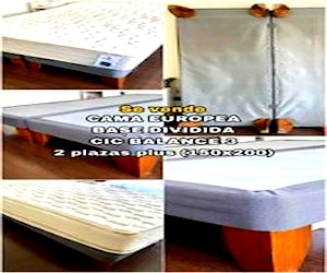 <p>Cama europea 2 plazas CIC usada</p>